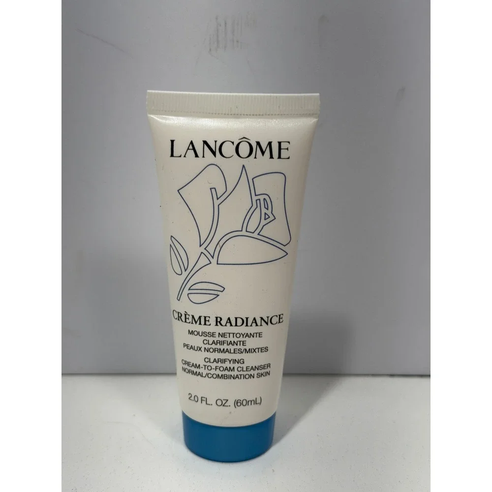 Lancome Creme Radiance Clarifying Cream to Foam Cleanser 2.0 oz 60ml Travel Size